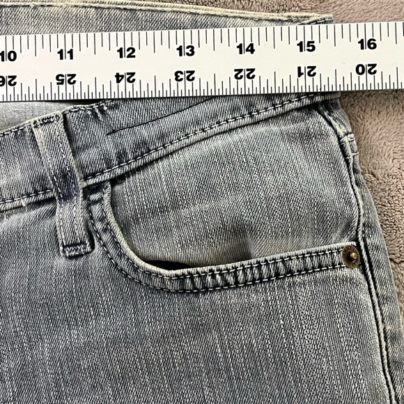 Current/Elliott The Fling Jean 24 Boyfriend Bleached Out Navy Casual Comfy Boho - Picture 13 of 14